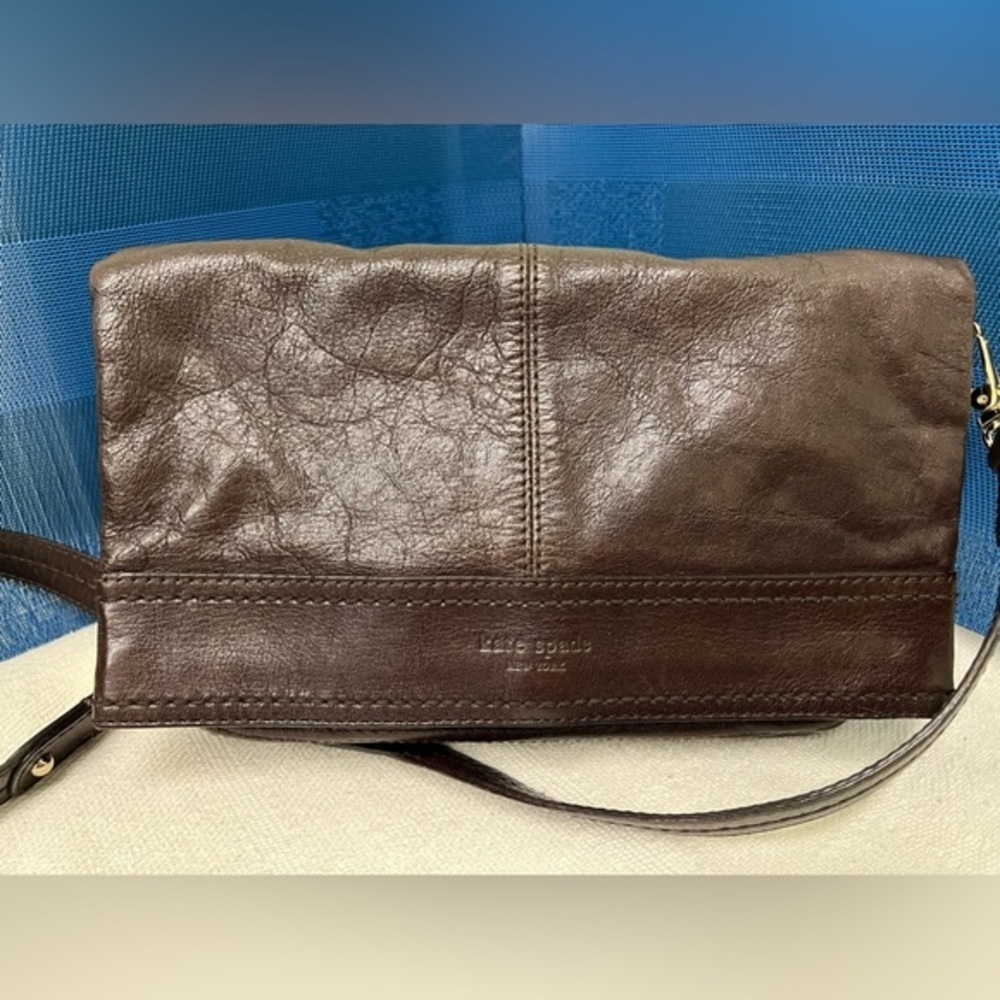 Kate Spade Foldover Crossbody Bag, Brown - Picture 2 of 15